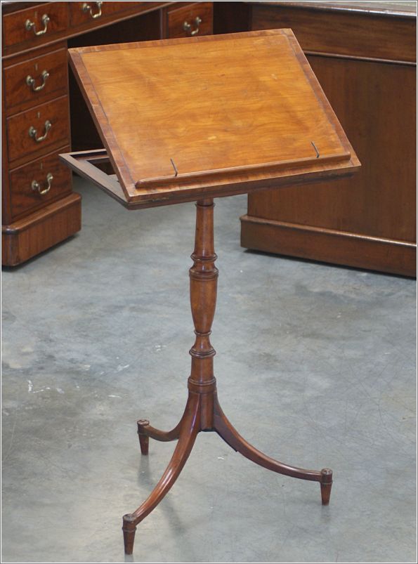 7002 Antique Georgian Satinwood Reading Table (4)